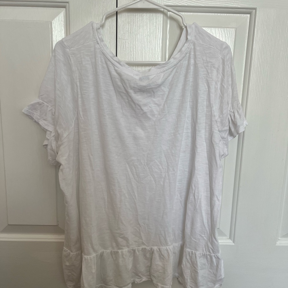 White Ruffle Top - Picture 2 of 2